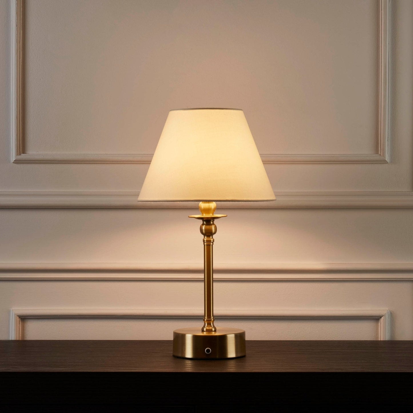 Skorter | Lucille Ornate LED Rechargeable Wireless Lamp - Brass