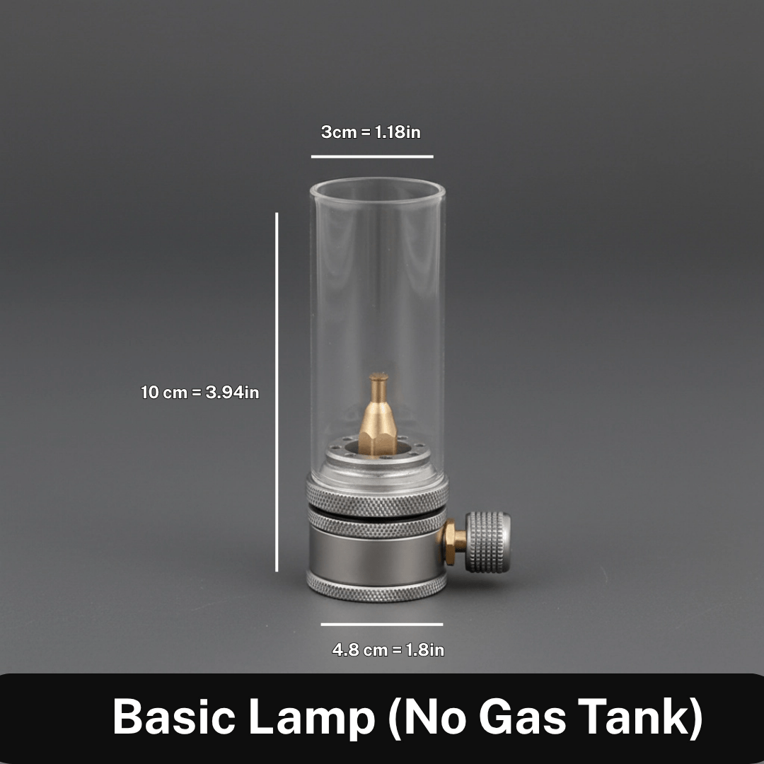 Skorter | LUMETRA – Adjustable Butane Camping Lamp for Flexible Light Settings
