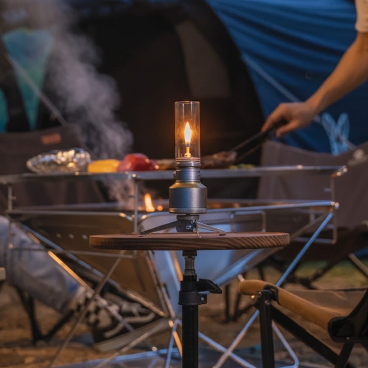 Skorter | LUMETRA – Adjustable Butane Camping Lamp for Flexible Light Settings