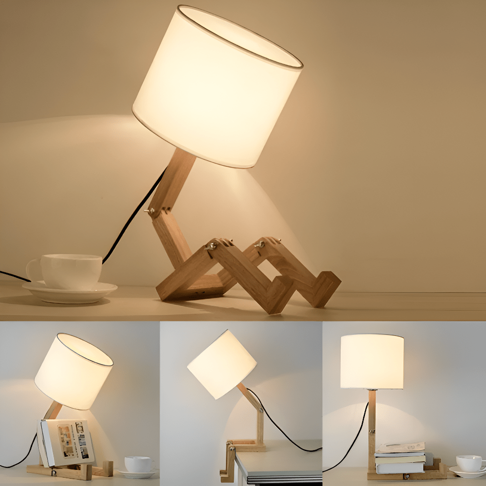 Skorter | LUMIBOT – Flexible Wooden Lamp for Personalized Lighting