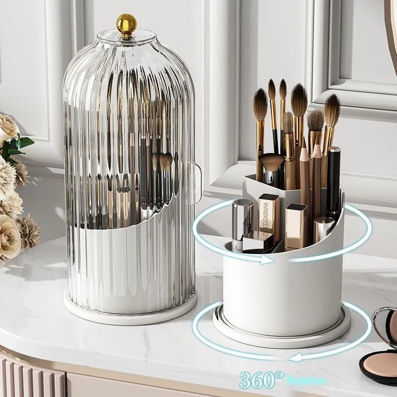 Luxury 360° Rotating Makeup Brush Holder - SKØRTER