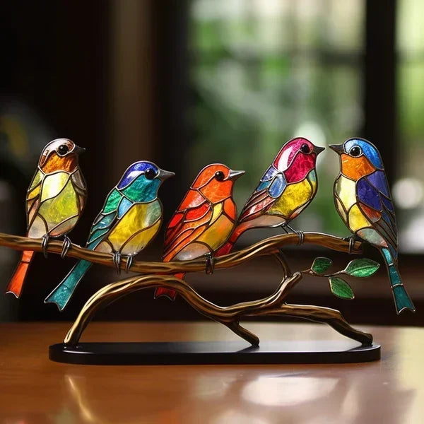 Skorter | Luxury Bird Figurines in Coloured Glass - EleganBird