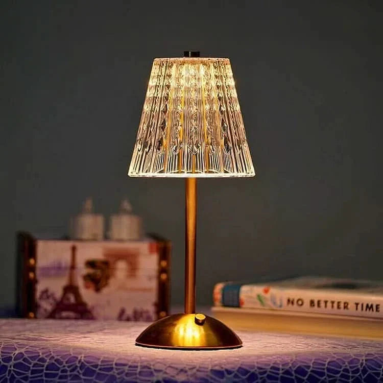 Skorter | Crystal Rechargeable LED Cordless Table Lamp