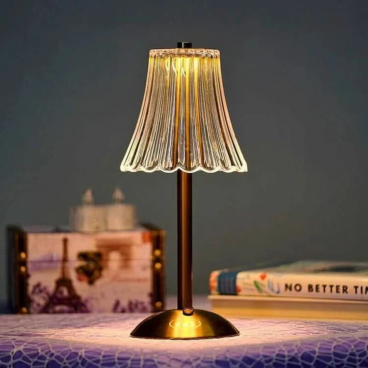 Skorter | Crystal Rechargeable LED Cordless Table Lamp