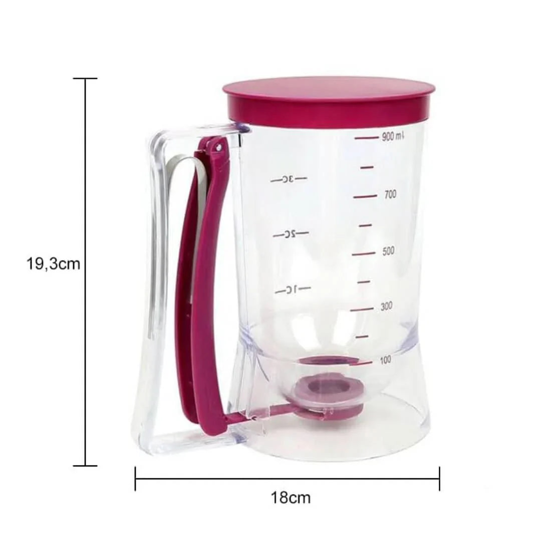 Skorter | Dough dispenser with measuring scale and spout for muffins and cakes