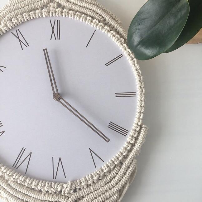 Skorter | BohèmeTick - Chic Macrame Clock