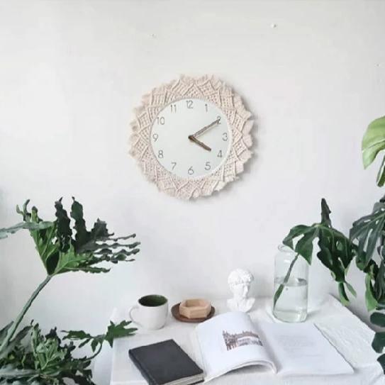 Skorter | BohèmeTick - Chic Macrame Clock