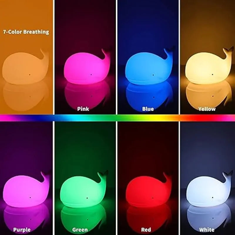 Skorter | Magically Illuminated Whale Night Lamp – Luma | Soft Light for Children