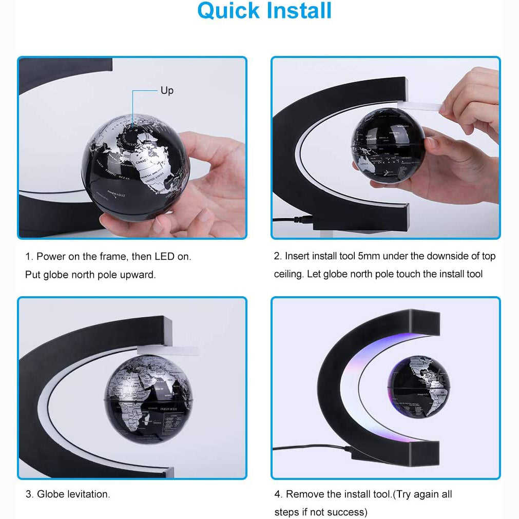 Skorter | Magnetic Levitation Sphere with LED Light