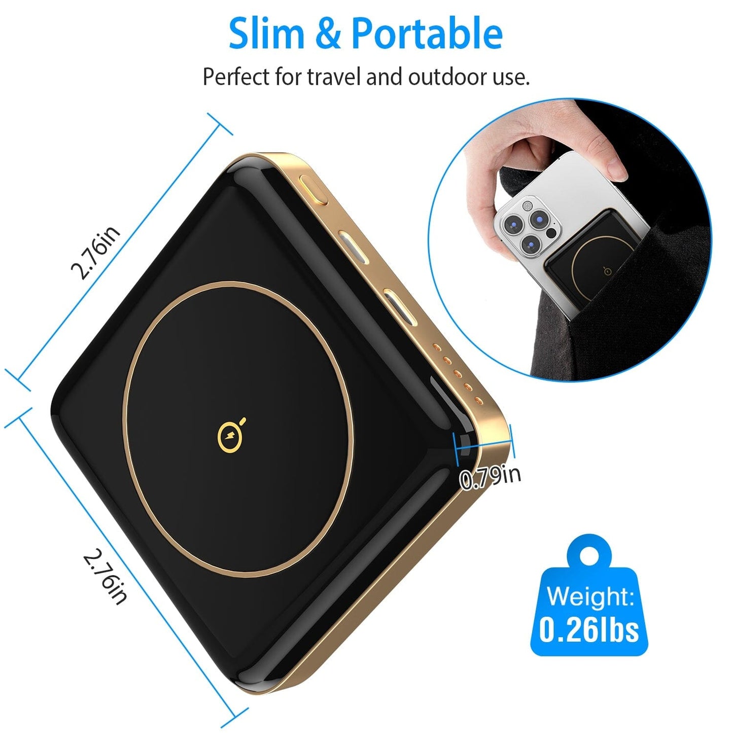Skorter | Magnetic Wireless Power Bank 10000mAh Magnetic Portable Charger Magsafe