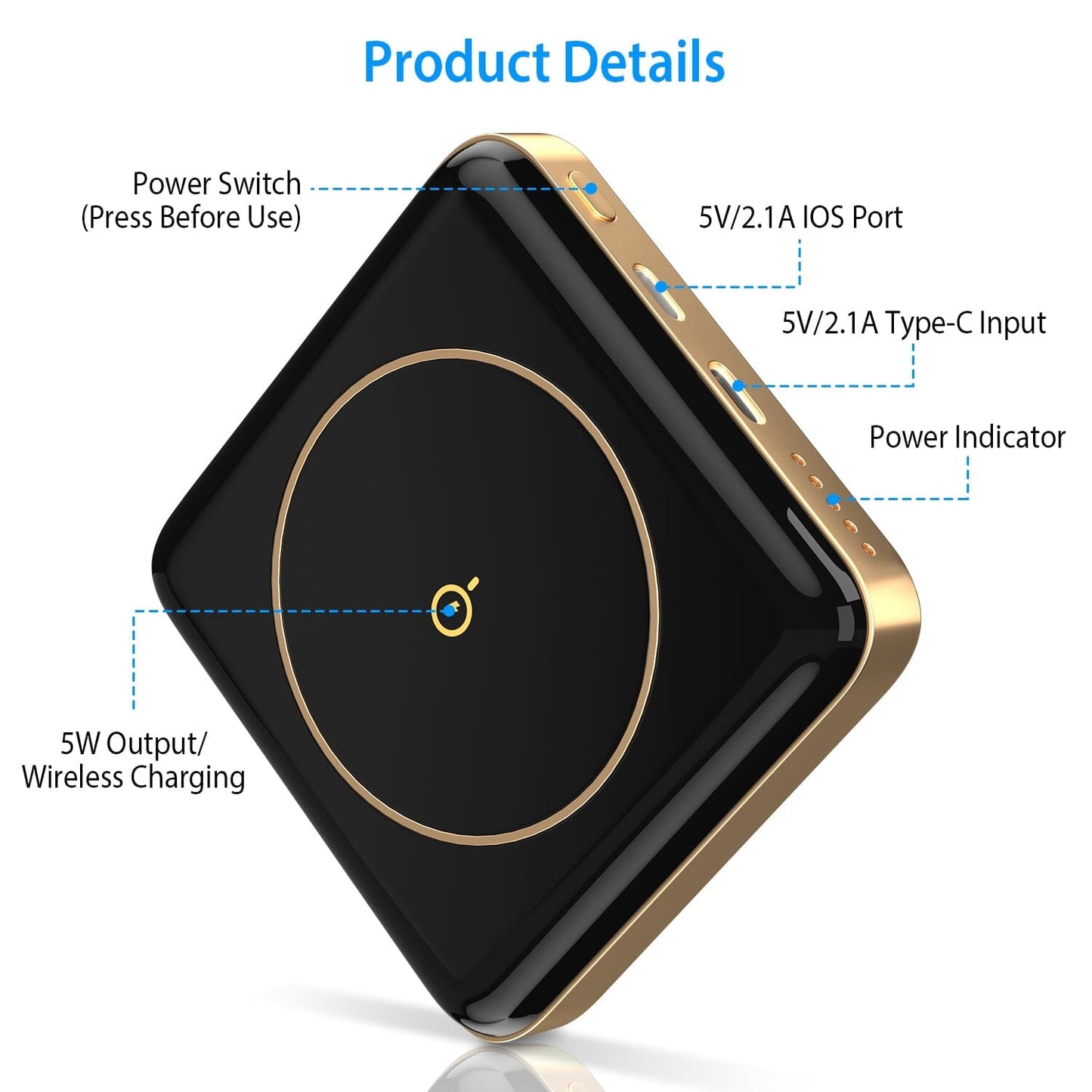 Skorter | Magnetic Wireless Power Bank 10000mAh Magnetic Portable Charger Magsafe