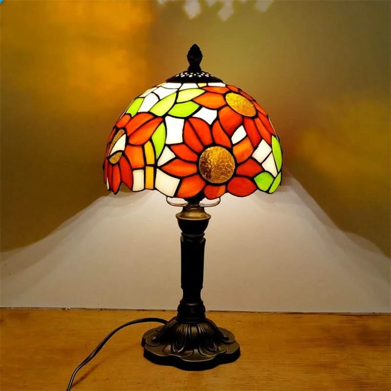 Skorter | Retro Baroque Tiffany Glass LED Table Lamp E27