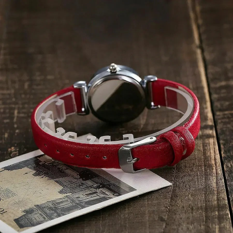 Skorter | Minimalist Easy To Read Dial Leather Strap Band Quartz Watches