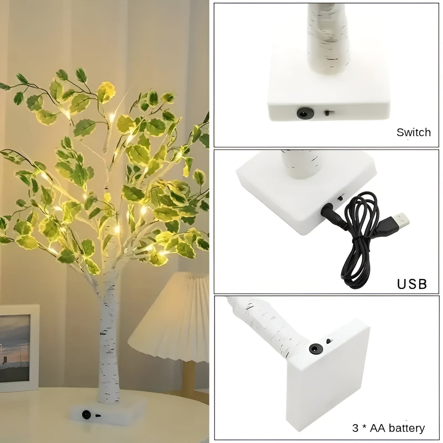 Skorter | Magical BrightTree Table Lamp – Elegant Tree Design with Warm LED Light
