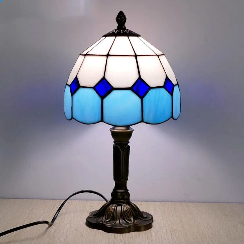Skorter | Retro Baroque Tiffany Glass LED Table Lamp E27