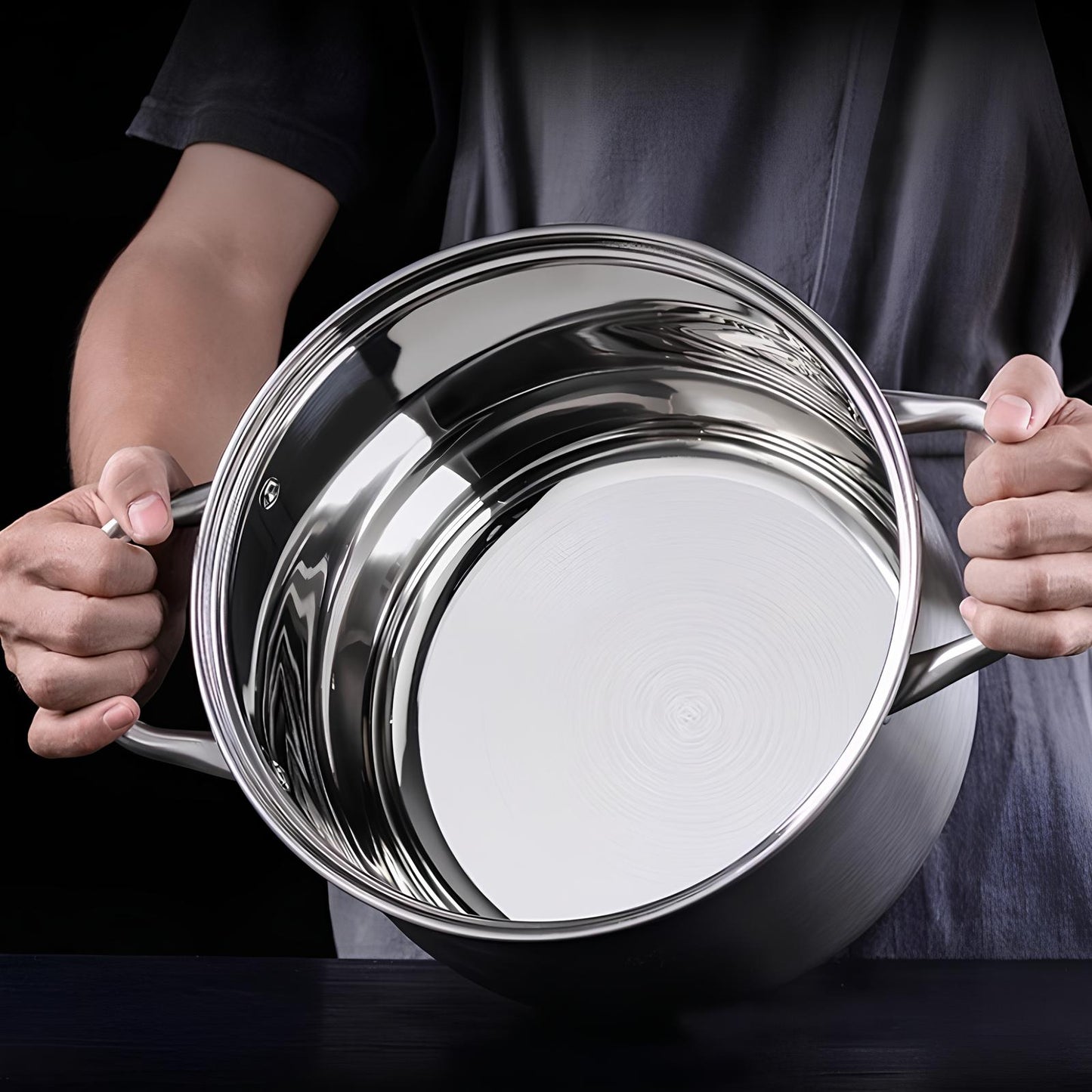 Skorter large size in stainless steel