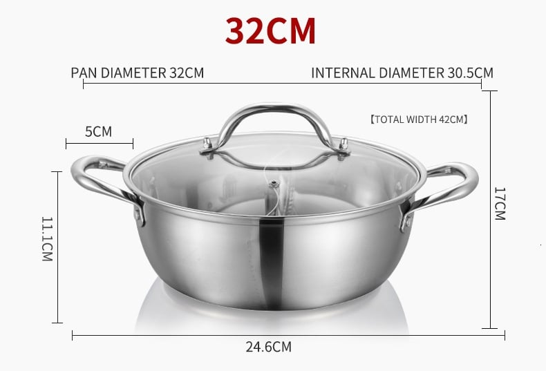 Skorter in stainless steel with dividers