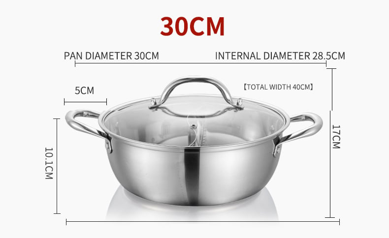 Skorter in Stainless Steel with Practical Divider