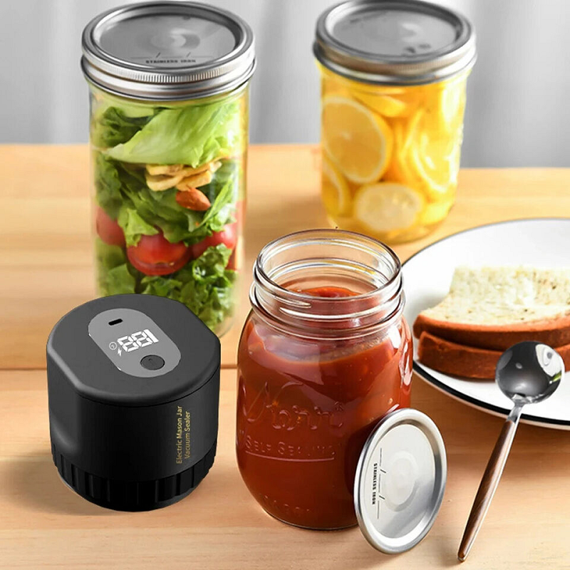 Skorter | Electric Mason Jar Vacuum Sealer with LED Display