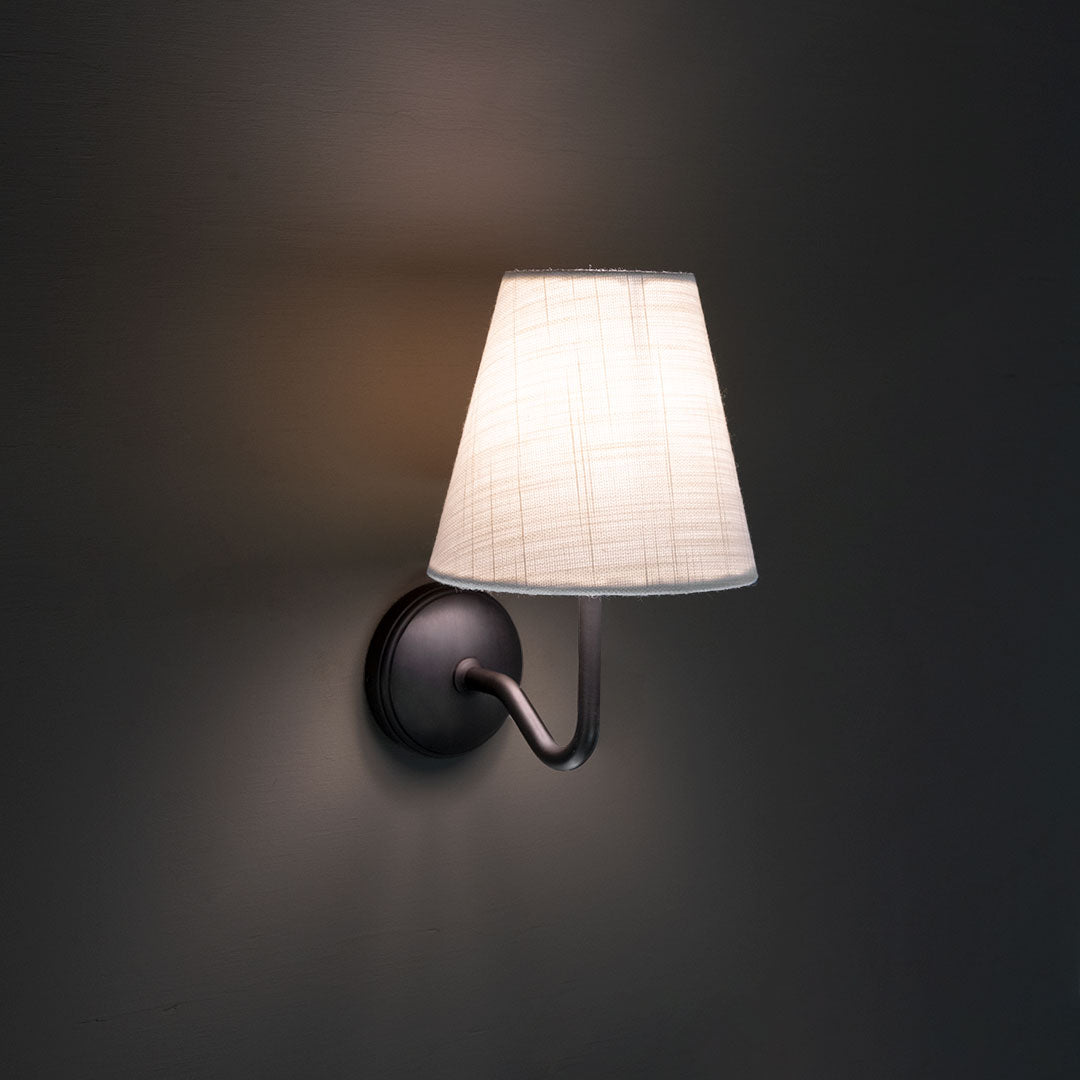 Skorter | Malvern Small Wall Lamp Alabaster White - Bronze