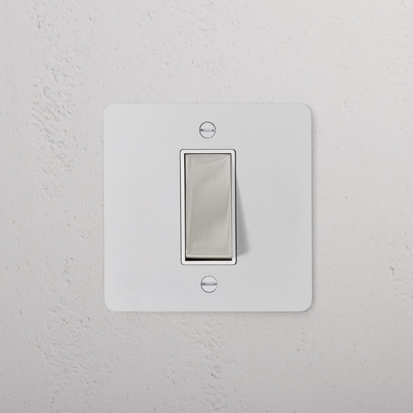 Skorter | 1G Double Poler Switch - Malbar Polished Nickel White