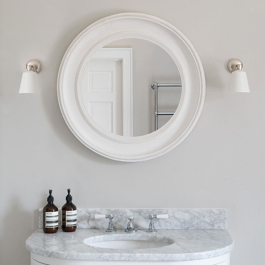 Skorter | Richmond Small Wall Lamp Fine Porcelain - Polished Nickel