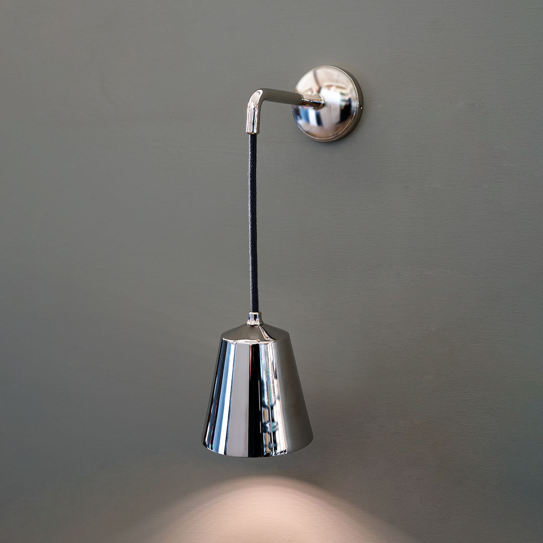 Skorter | Richmond Small Hanging Wall Lamp - Brushed Nickel