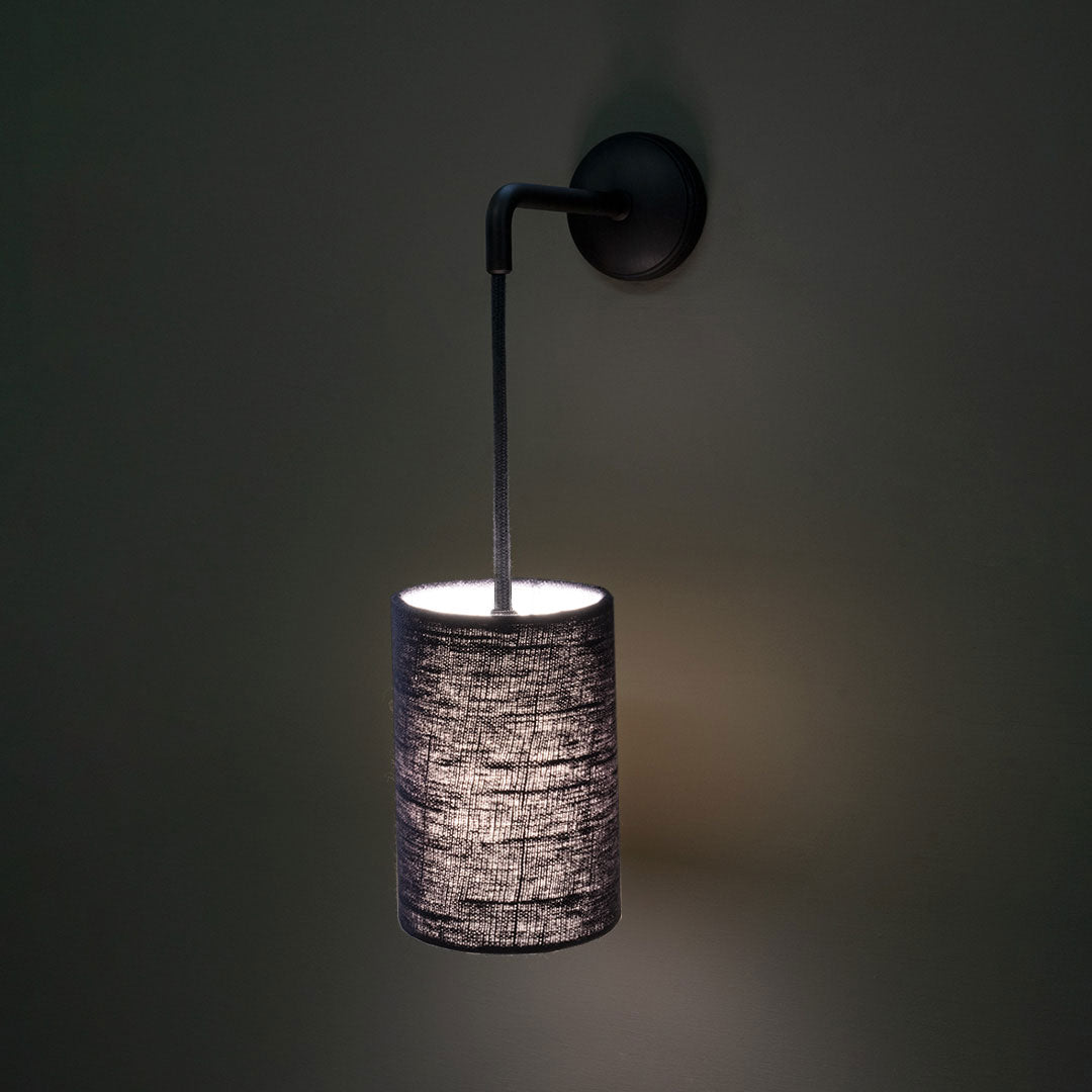Skorter | Primrose Small Hanging Wall Lamp Basalt Gray - Bronze