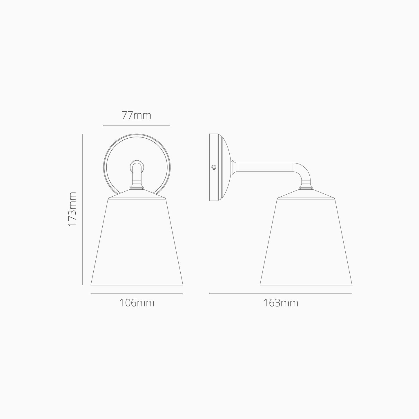 Skorter | Richmond Small Wall Lamp - Bronze