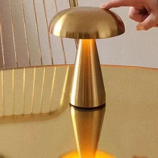 Skorter | Portable Metal Touch Lamp | Brass Gold