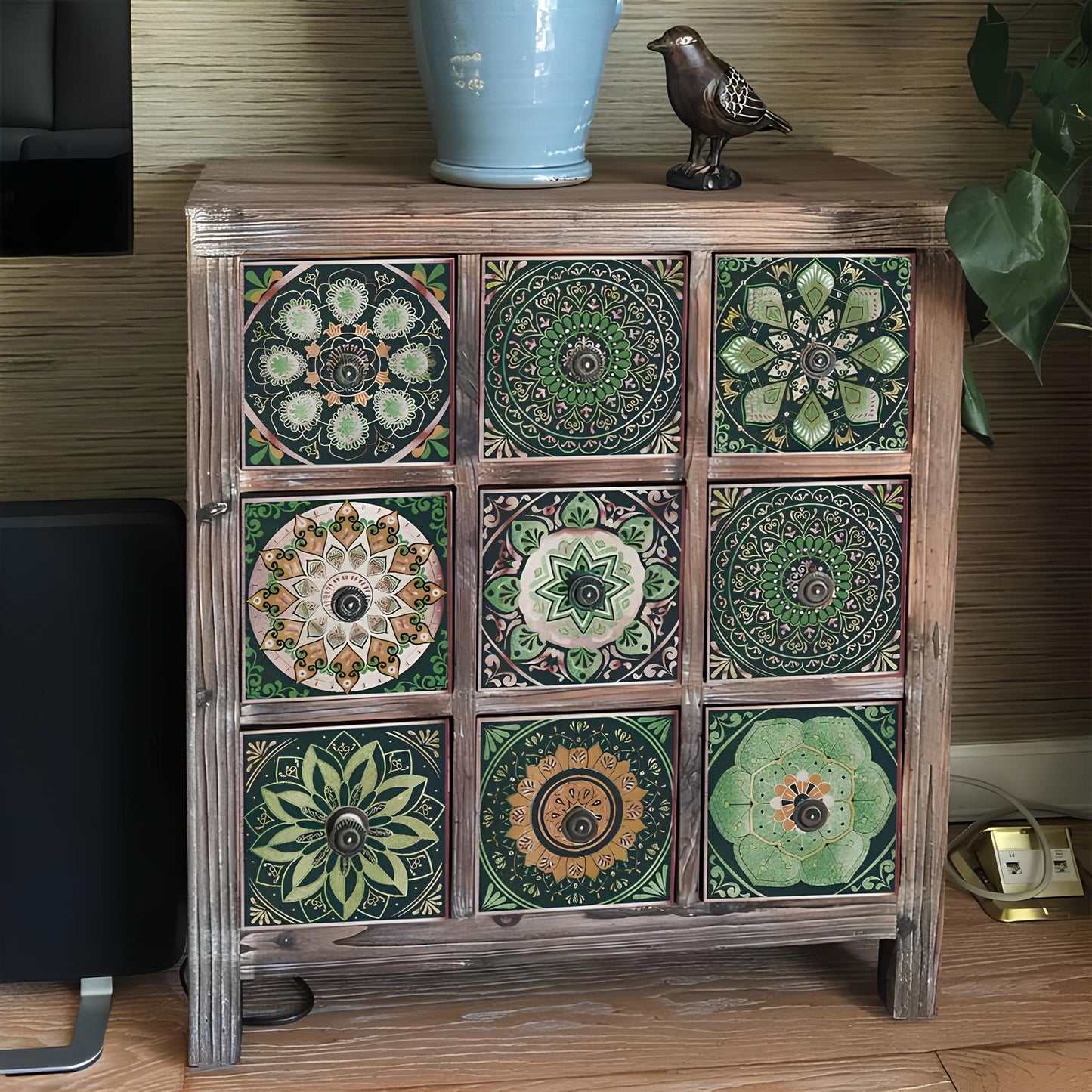 Skorter retro mandala pattern glue
