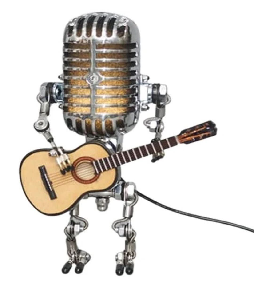 Skorter | Microphone Robot | Vintage Desk Lamp