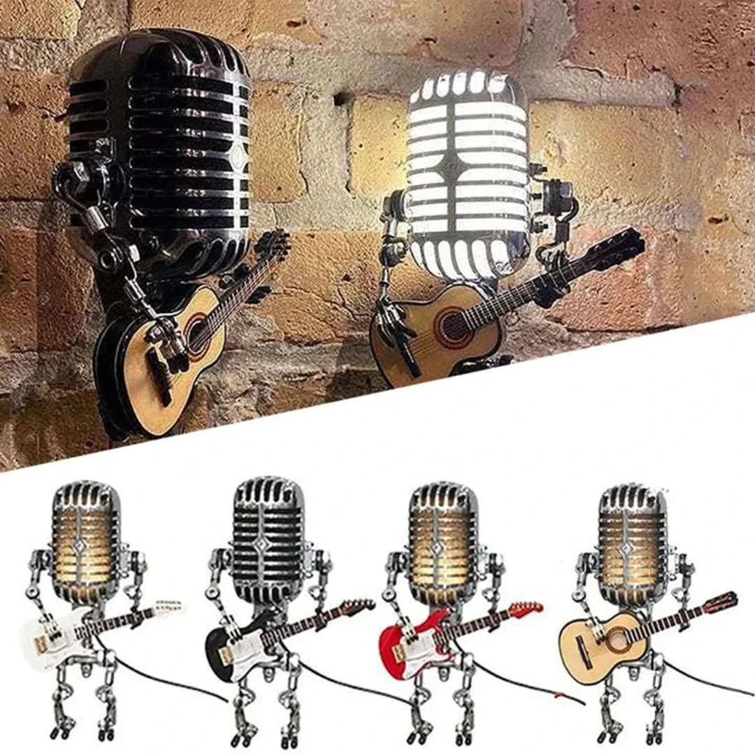 Skorter | Microphone Robot | Vintage Desk Lamp