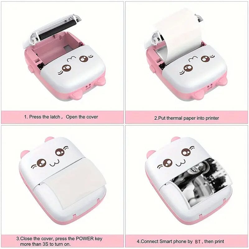 Skorter | Mini Pocket Wireless BT Thermal Inkless Printer for Smartphones