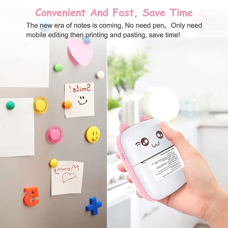 Skorter | Mini Pocket Wireless BT Thermal Inkless Printer for Smartphones