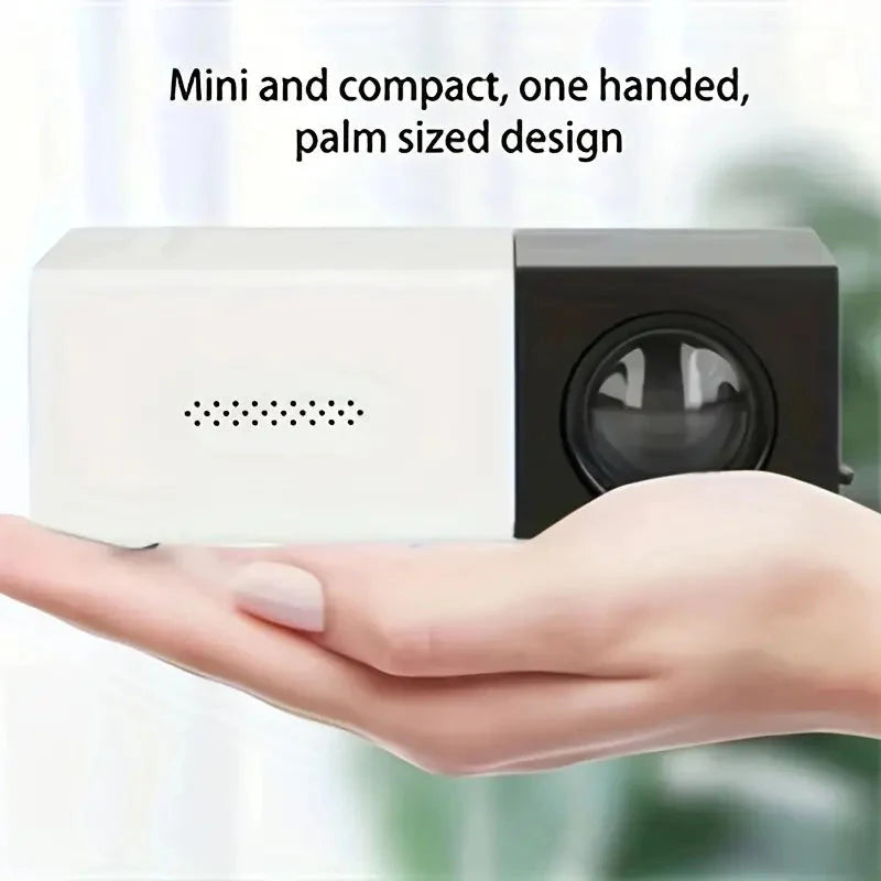 Skorter | Mini Portable High-Resolution Film Projector Bright 3000+ Lumen HD LED Light Source with USB