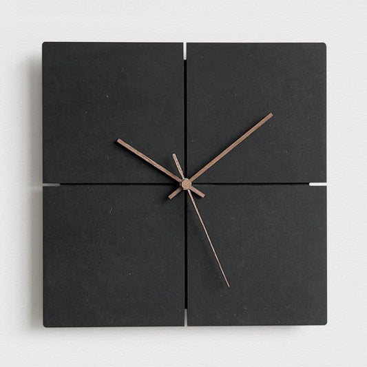Skorter | Silent Modern Wall Clock – 12" Decorative MDF Design