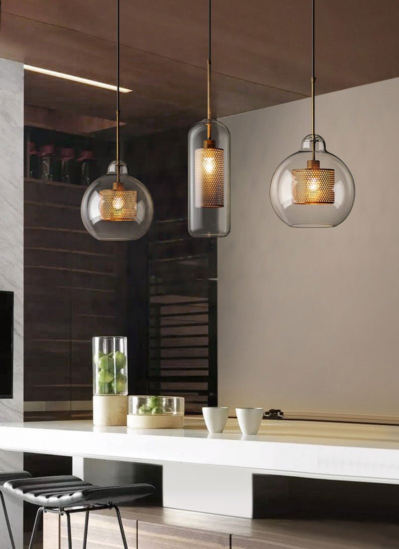 Modern Loft Glass Ball Pendant Light - SKØRTER