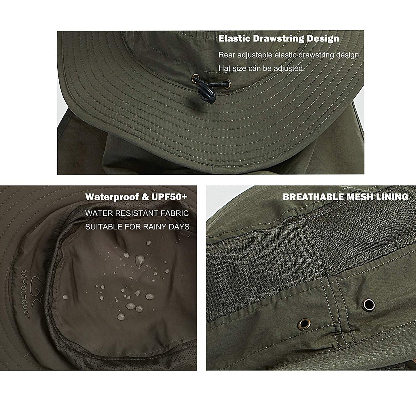 Skørter | Outdoor Neck and Face Sun Protection Wide Brim Hat