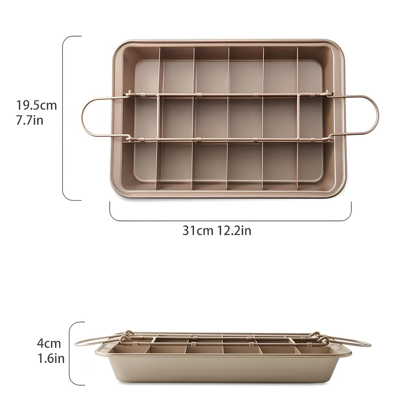 Skorter for cake with separators
