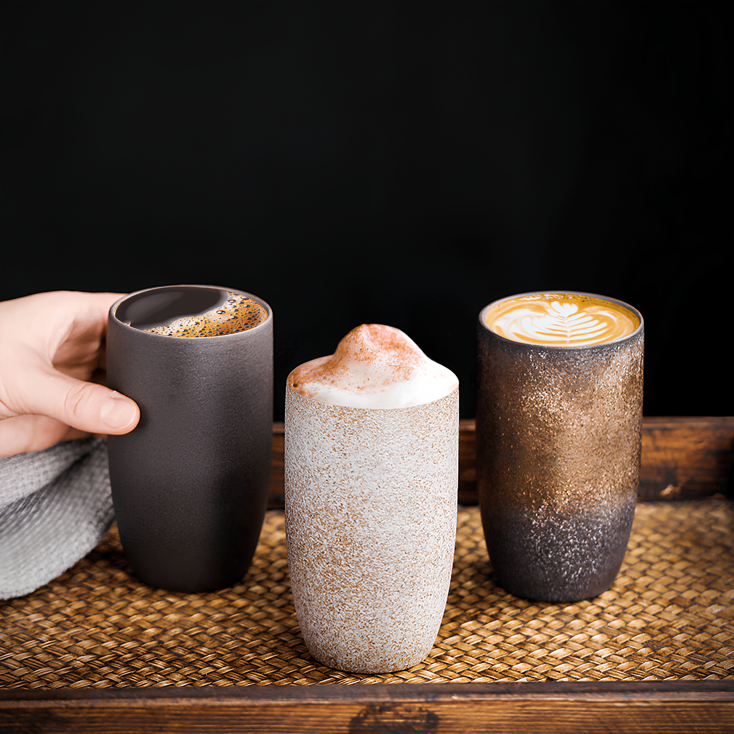 Skorter in ceramic with infuser and lid