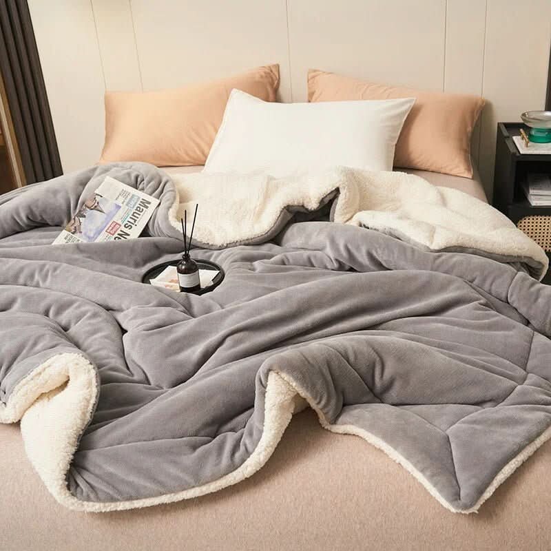Skorter | Reversible Sherpa Fleece Blanket for Bed and Sofa