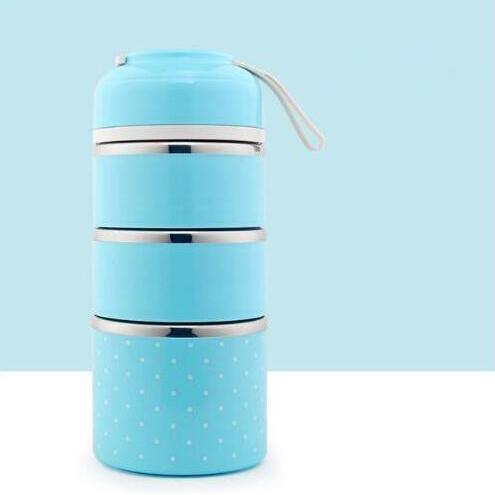 Skorter | Multilayer Cute Thermal Lunch Box Stainless Steel Food Container