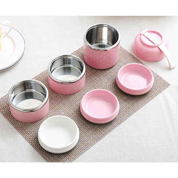 Skorter | Multilayer Cute Thermal Lunch Box Stainless Steel Food Container