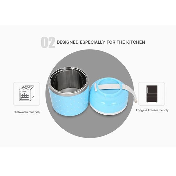 Skorter | Multilayer Cute Thermal Lunch Box Stainless Steel Food Container