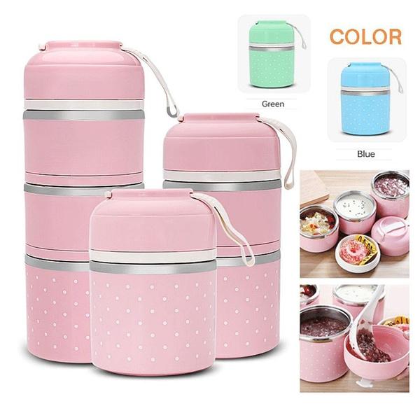 Skorter | Multilayer Cute Thermal Lunch Box Stainless Steel Food Container