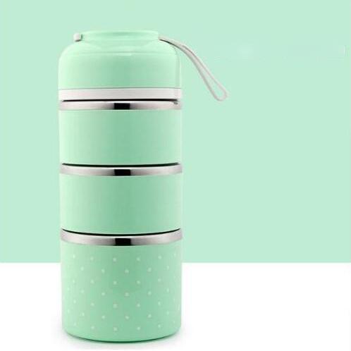 Skorter | Multilayer Cute Thermal Lunch Box Stainless Steel Food Container