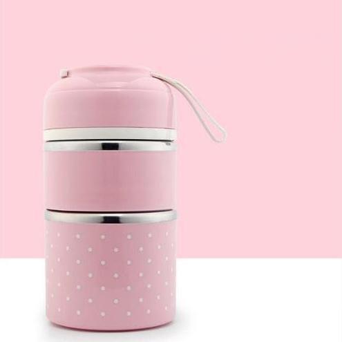 Skorter | Multilayer Cute Thermal Lunch Box Stainless Steel Food Container