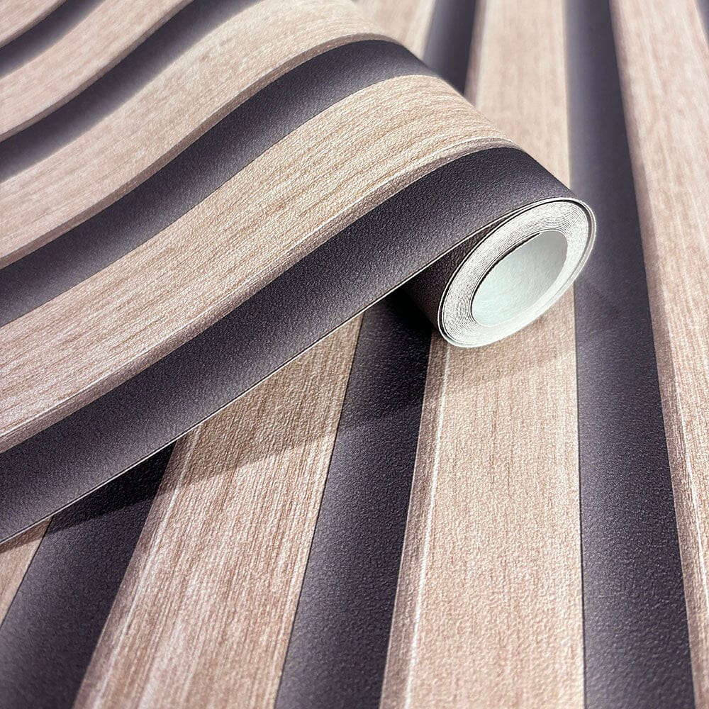 Skorter | Nolita Paneled Oak Effect Wallpaper