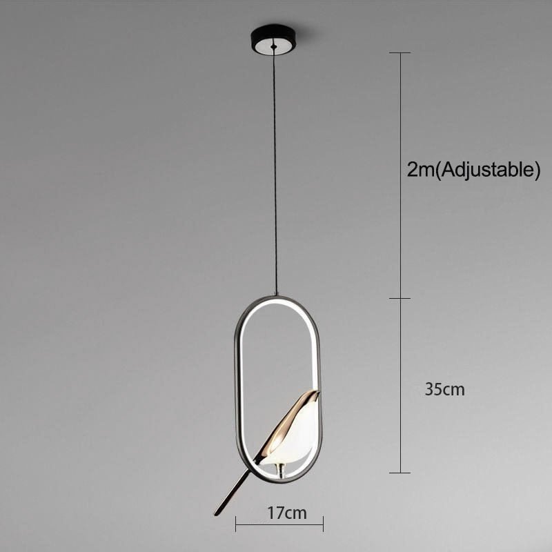 Nordic LED Golden Bird Wall Lamp Parlor Bar Bedside Hanging Light Novelty Rotatable Wall Lamp Bedroom Bedside Indoor Sconce - SKØRTER